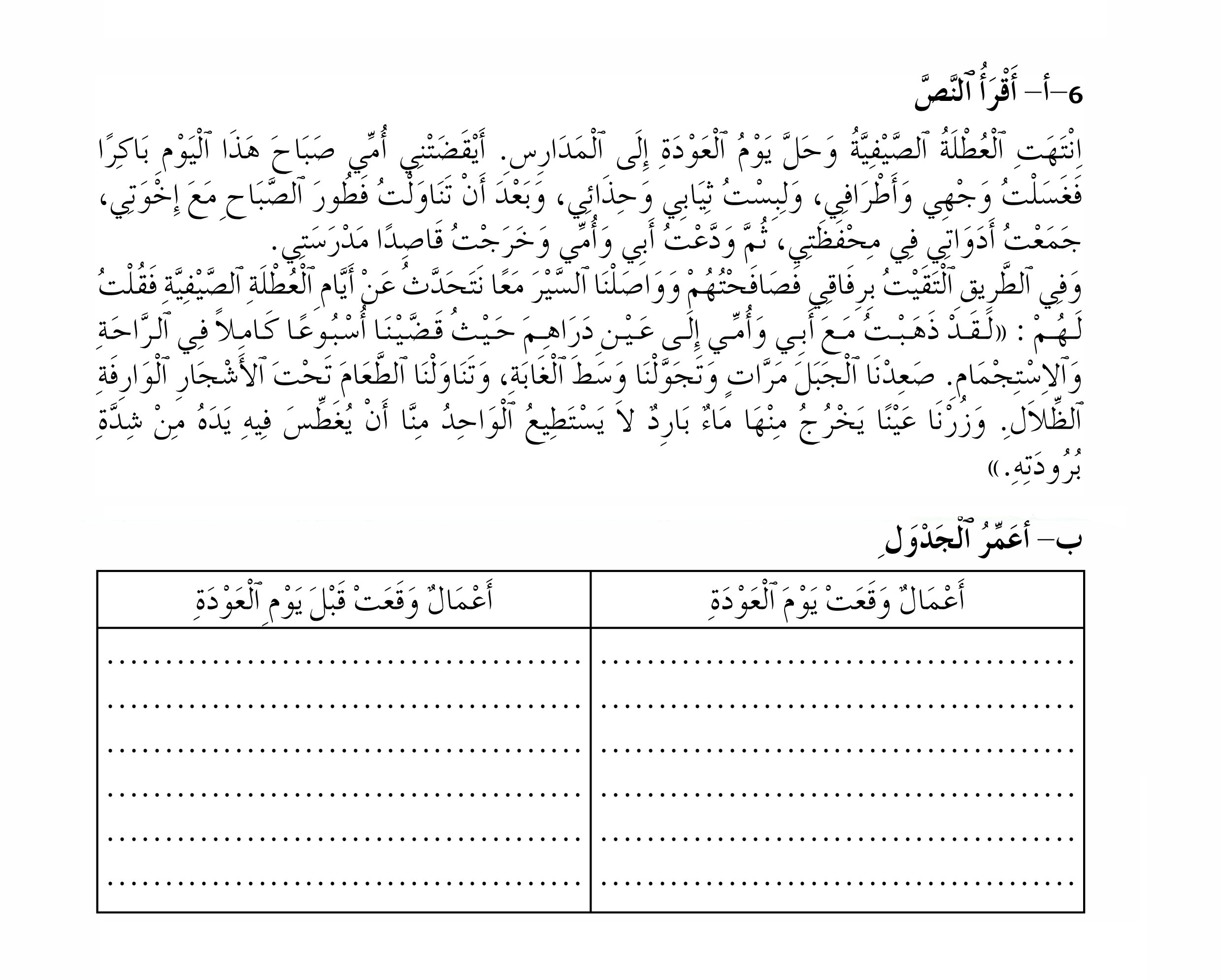 التـــــرتيب المنطقي للأحـــــداث غيـــر المتعـــاقبــة 